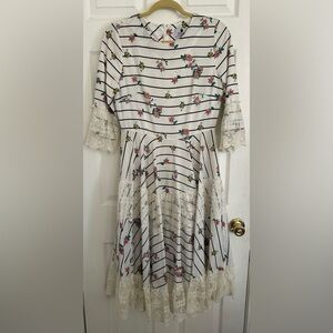 Floral Striped Dainty Jewells dress